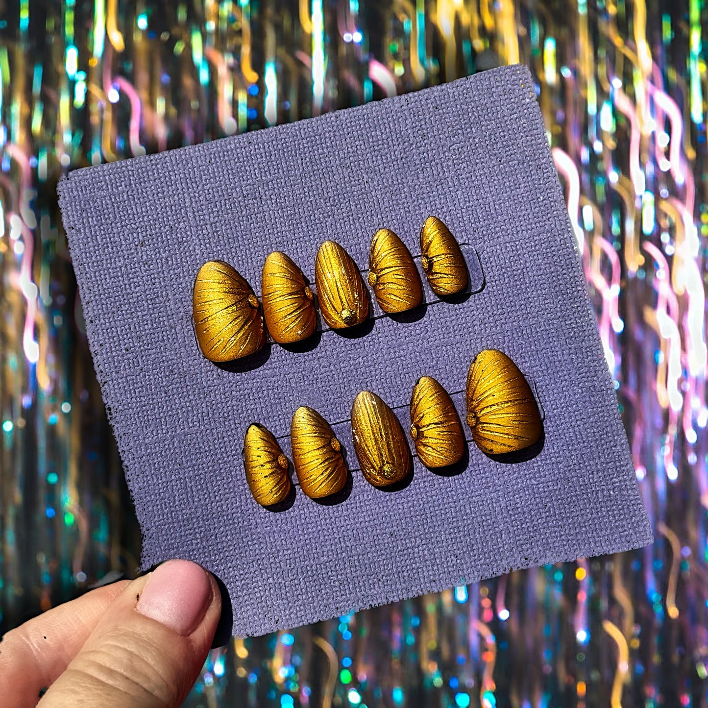 Baccarat Glass Press-On Nail Set
