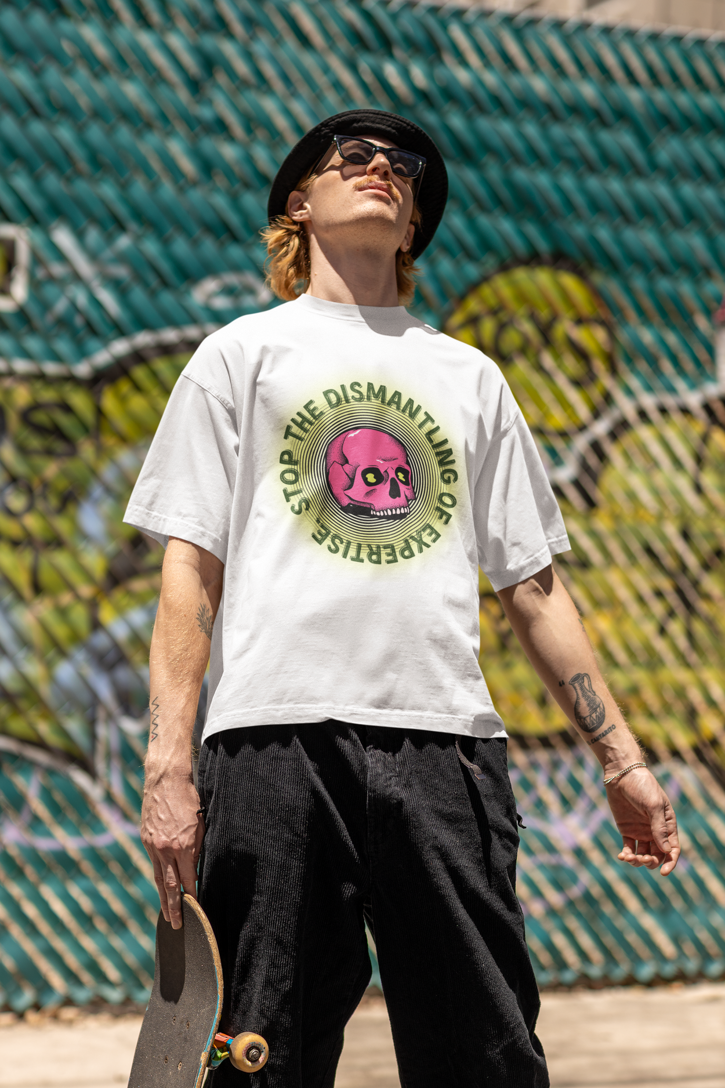 Stop the Dismantling of Expertise Shirt - Knowledge is Power Graphic Tee | Activist Statement T-Shirt