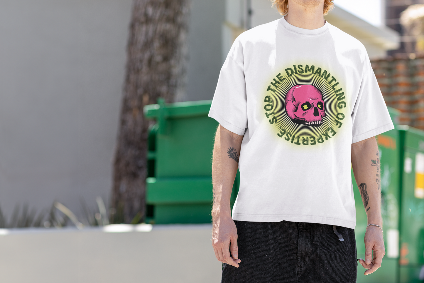 Stop the Dismantling of Expertise Shirt - Knowledge is Power Graphic Tee | Activist Statement T-Shirt