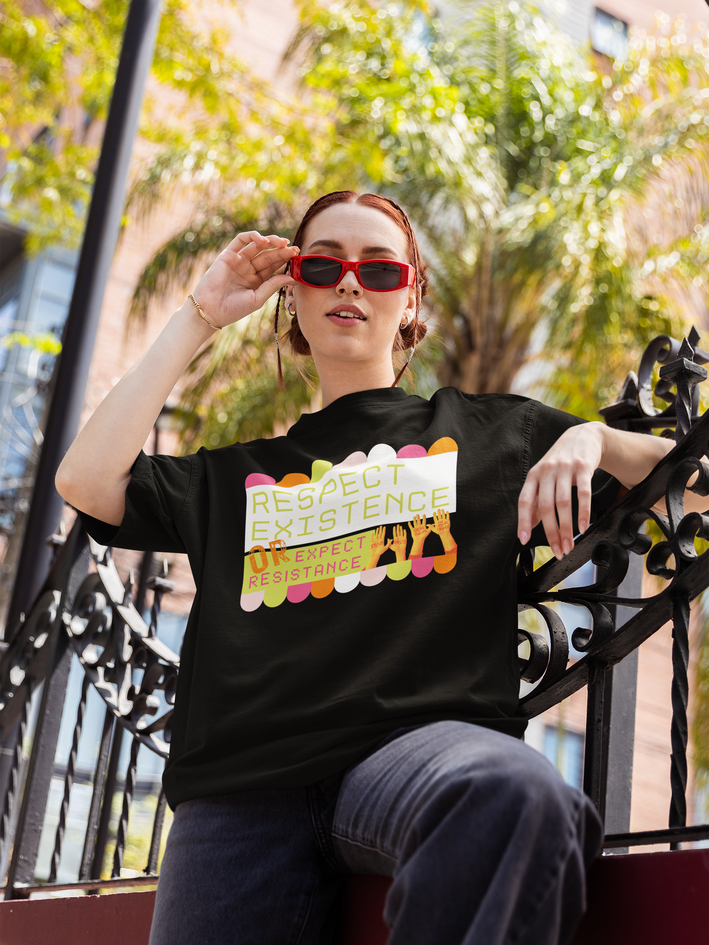 Respect Existence or Expect Resistance Shirt -Activist Graphic Tee | Protest Statement T-Shirt