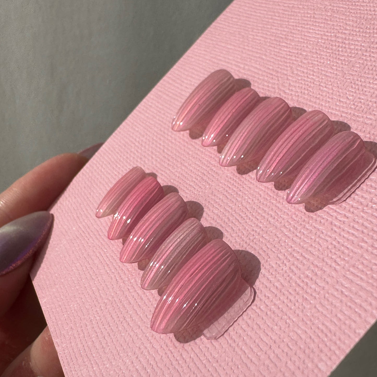 Baccarat Glass Press-On Nail Set
