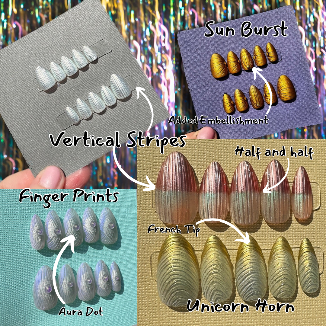 Baccarat Glass Press-On Nail Set