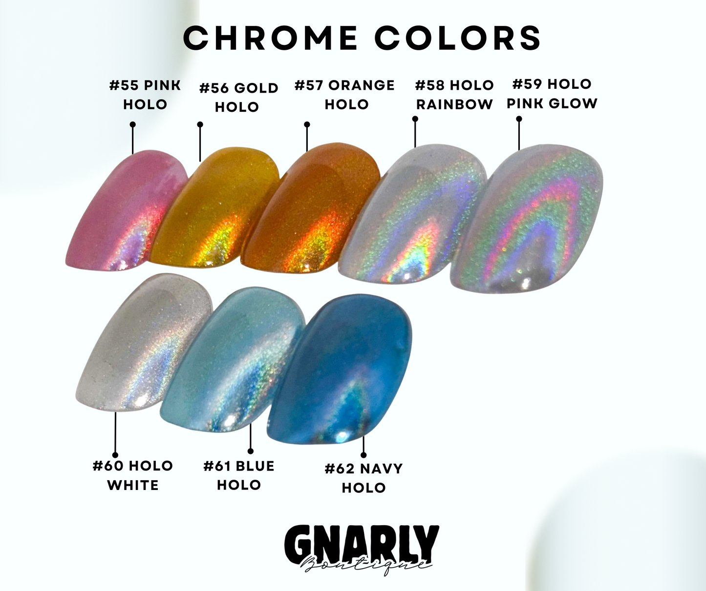 Smooth Chrome Press-on Nails
