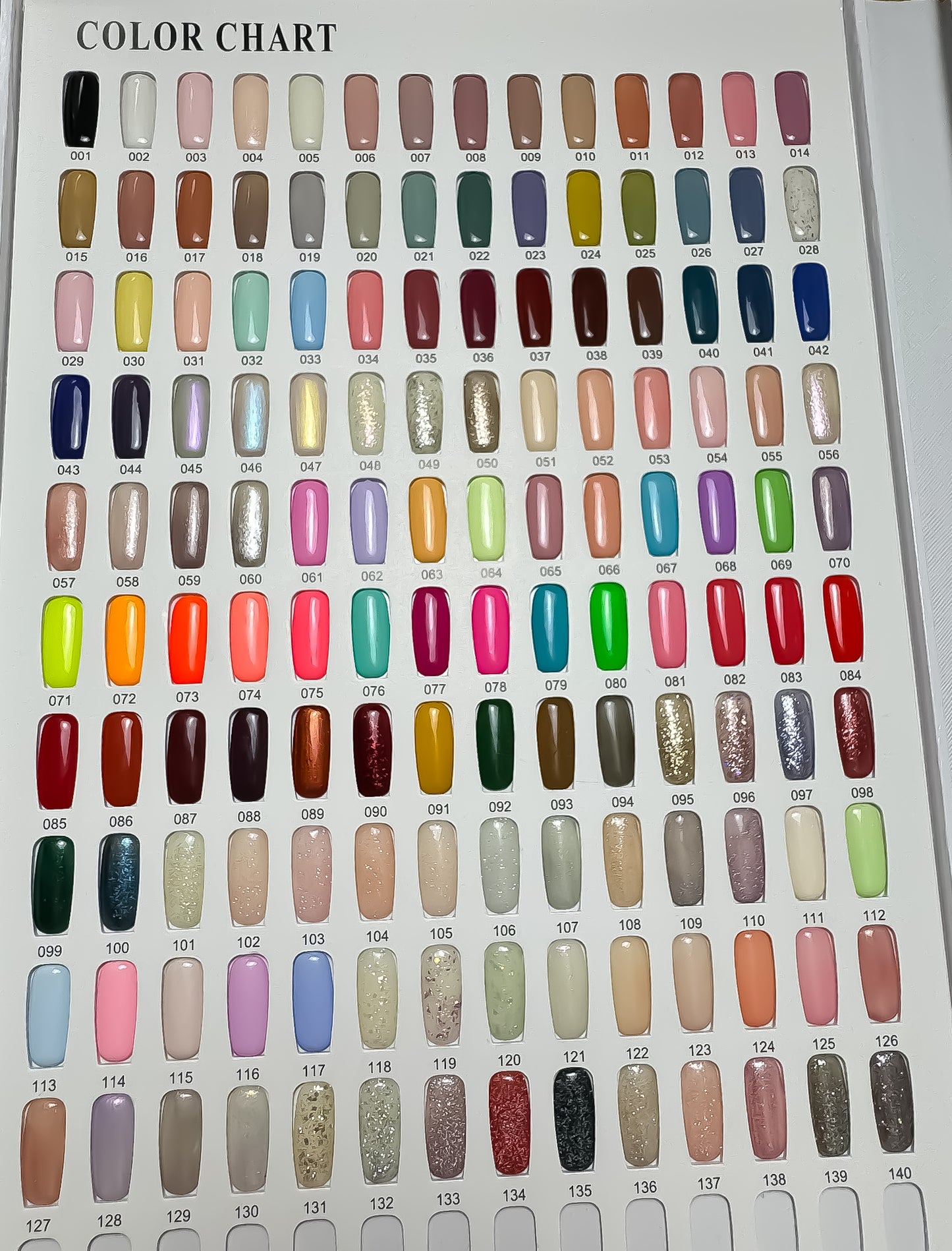 Examples of color but all requests welcome (custom colors available)