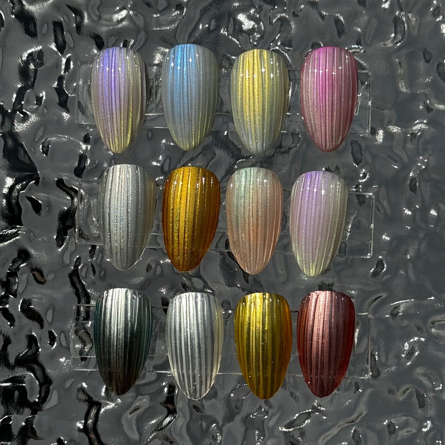 Baccarat Glass Press-On Nail Set
