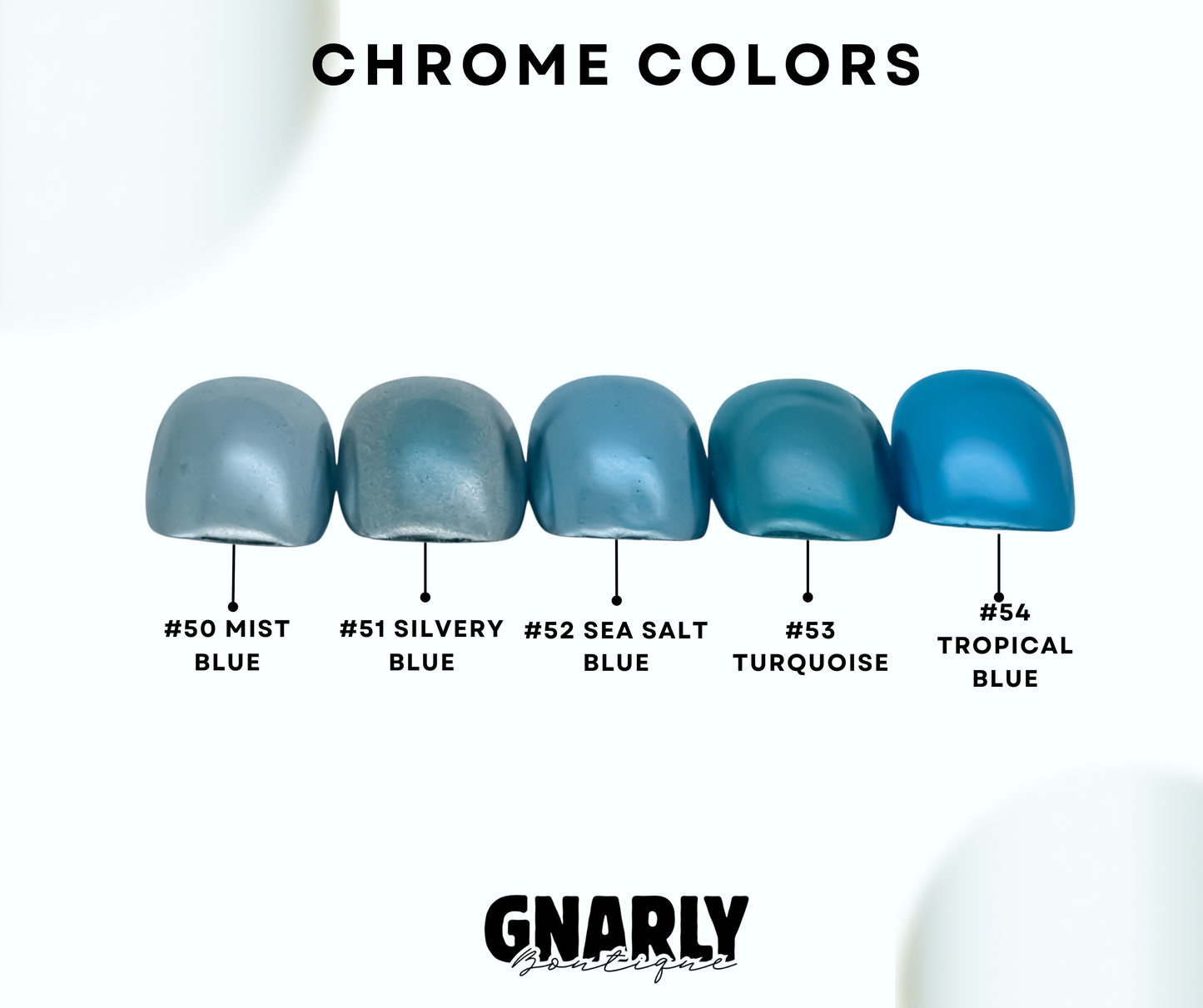 Smooth Chrome Press-on Nails