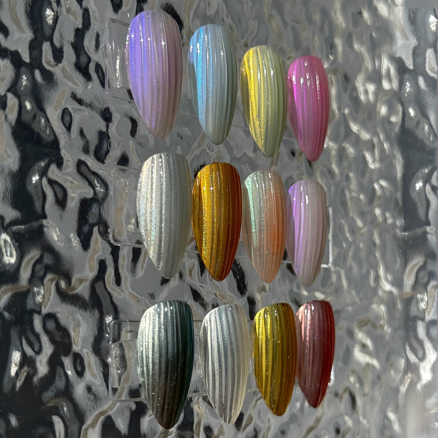 Baccarat Glass Press-On Nail Set