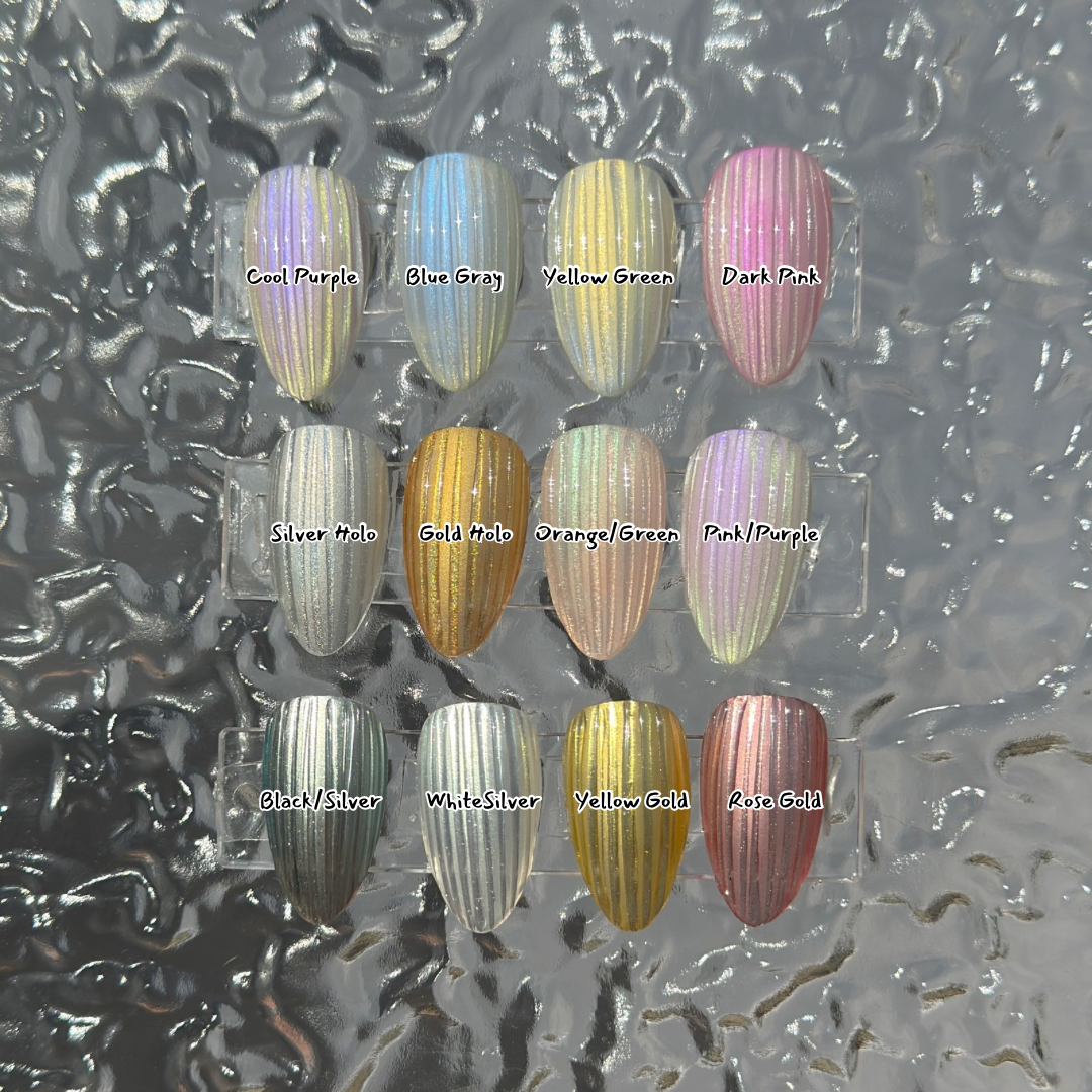 Baccarat Glass Press-On Nail Set