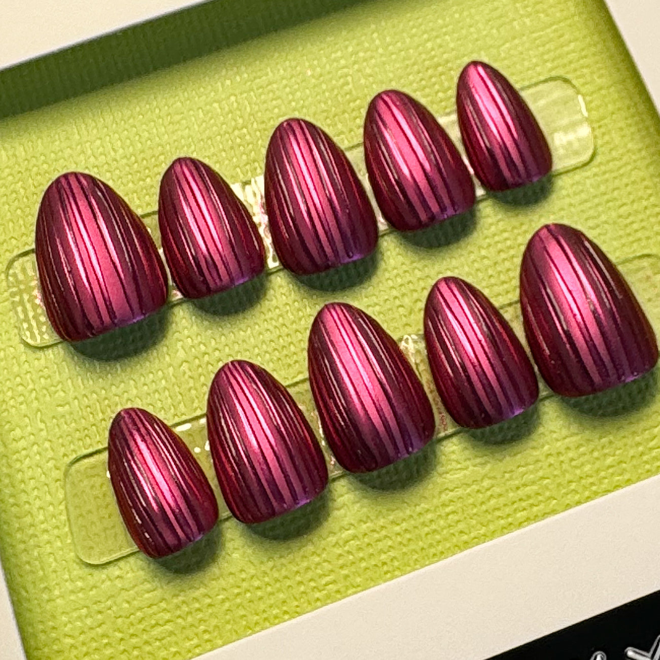 Baccarat Glass Press-On Nail Set