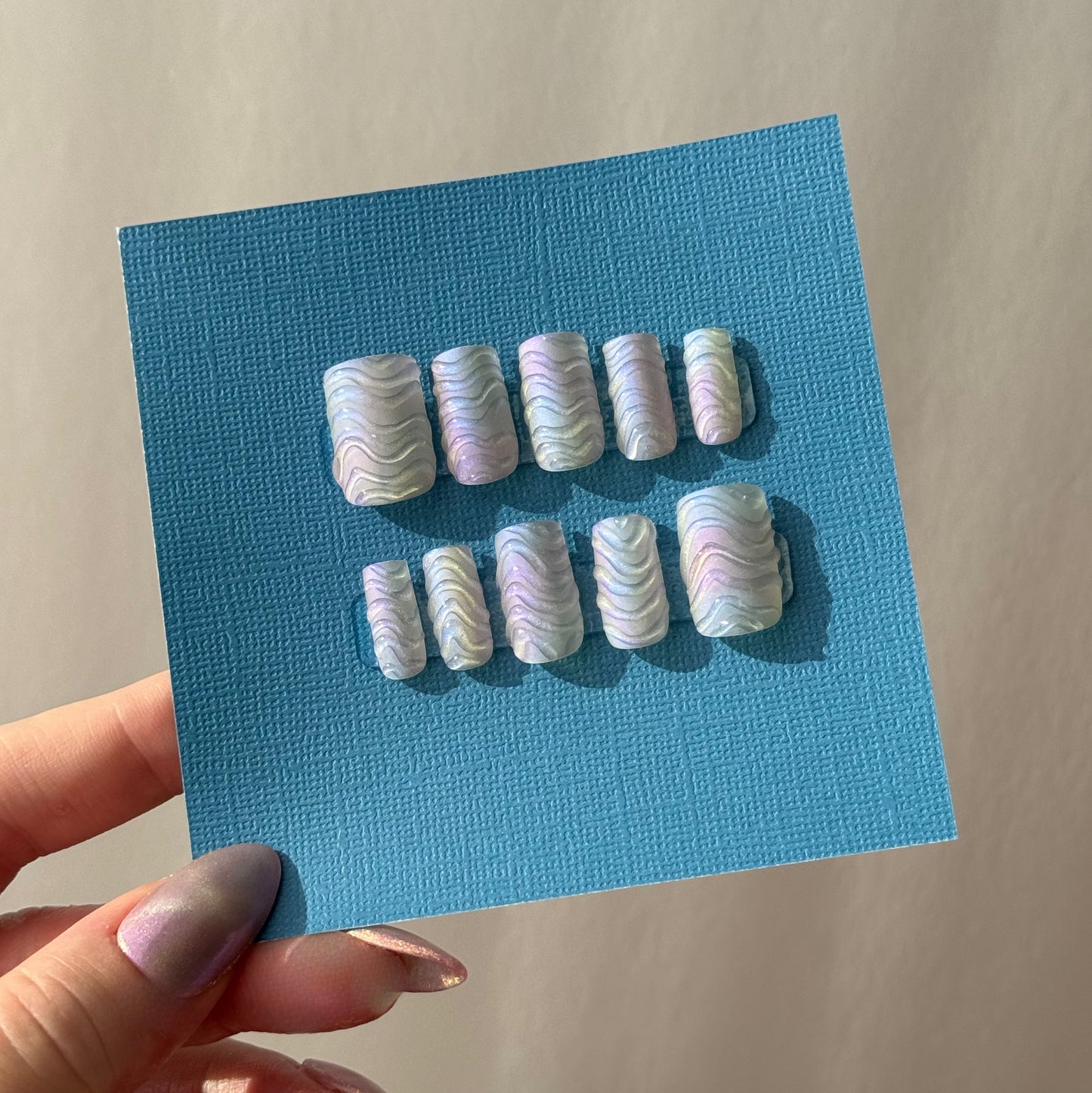 Baccarat Glass Press-On Nail Set