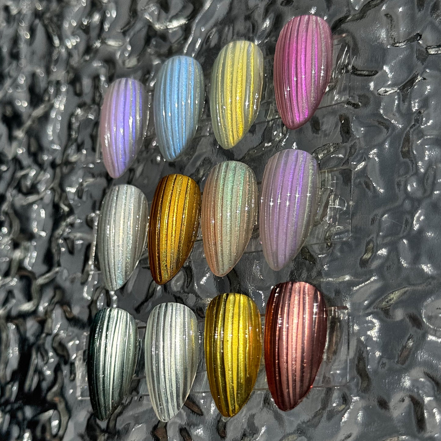 Baccarat Glass Press-On Nail Set