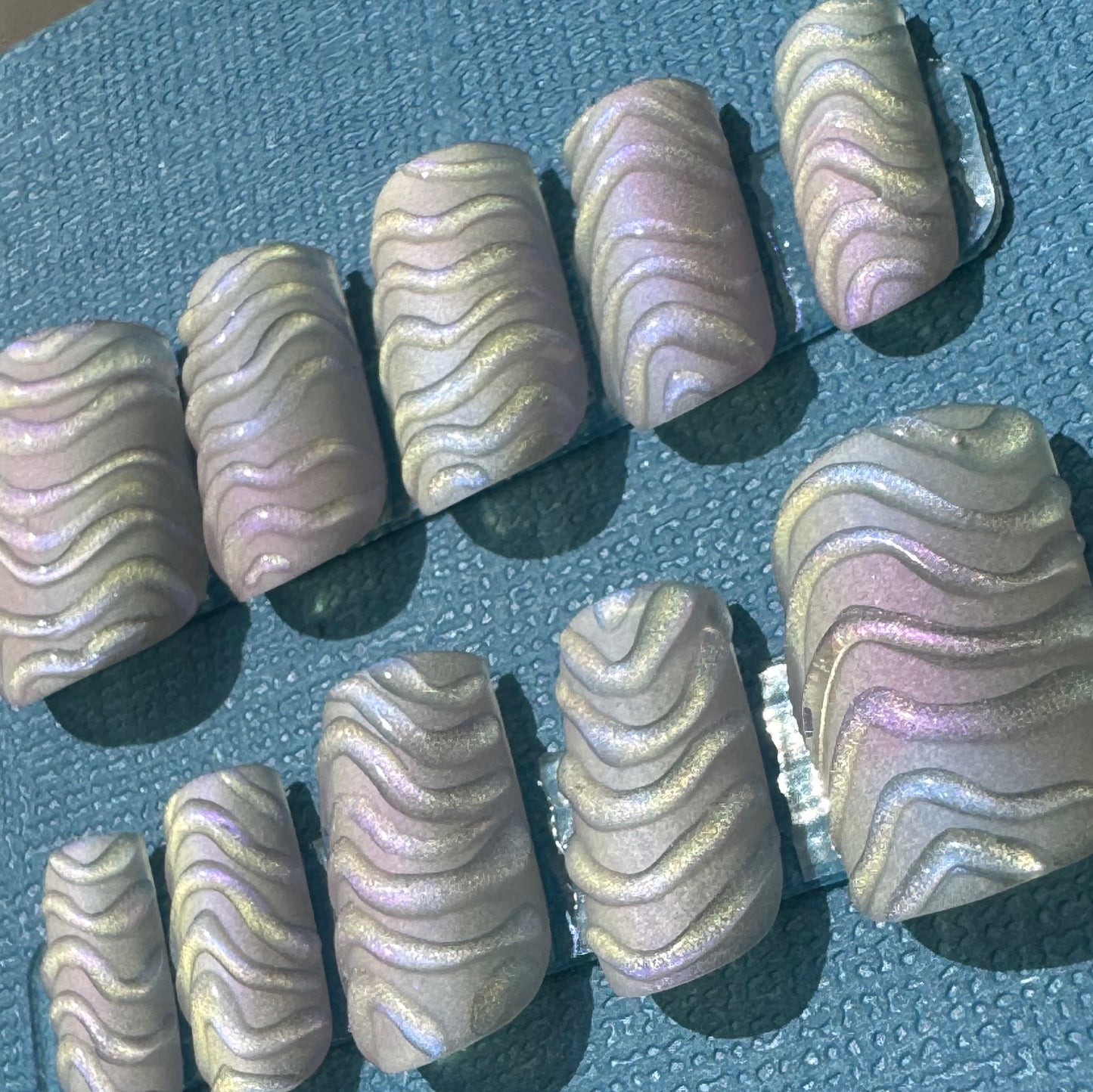 Baccarat Glass Press-On Nail Set