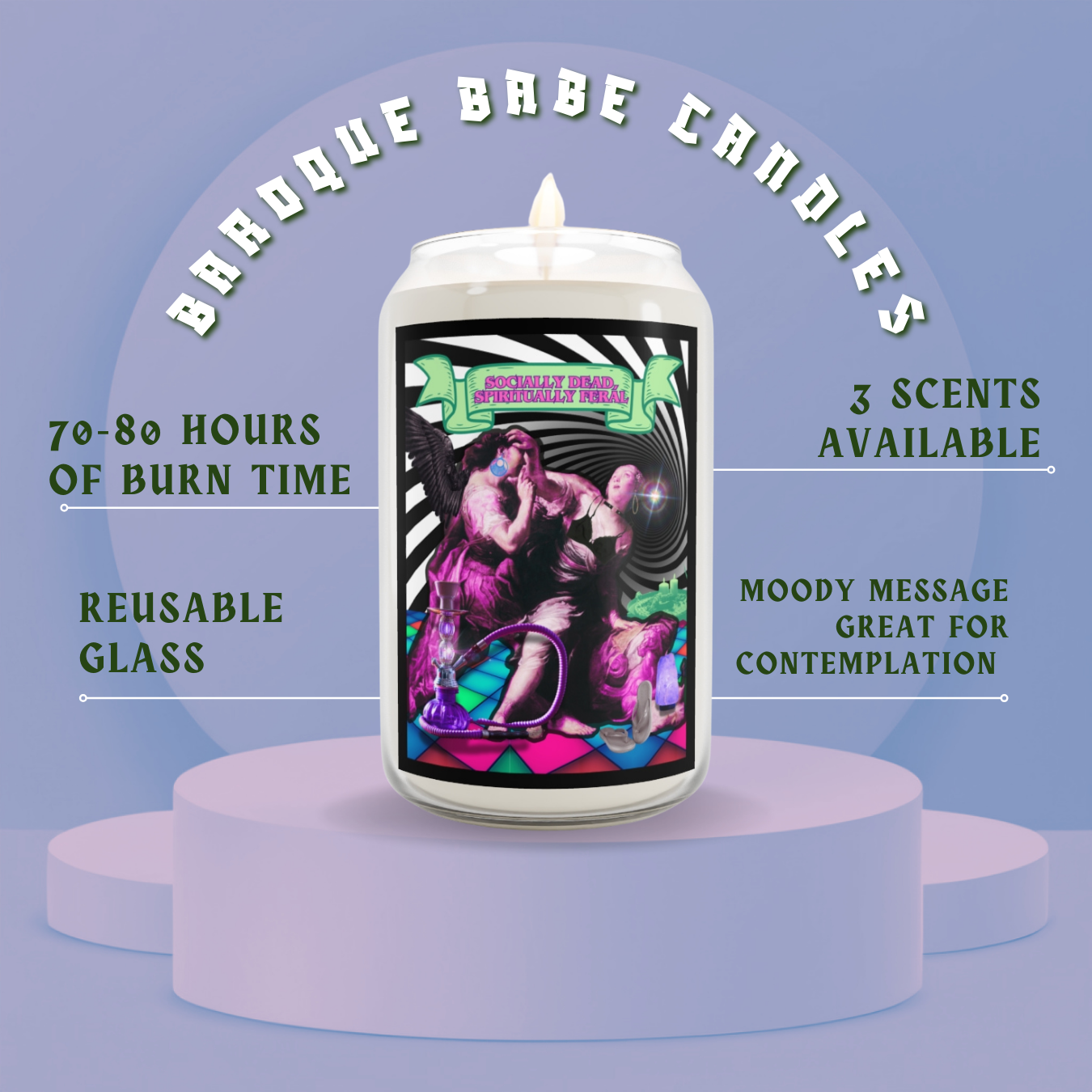 “Spiritually Feral” Scented Candle - 13.75oz