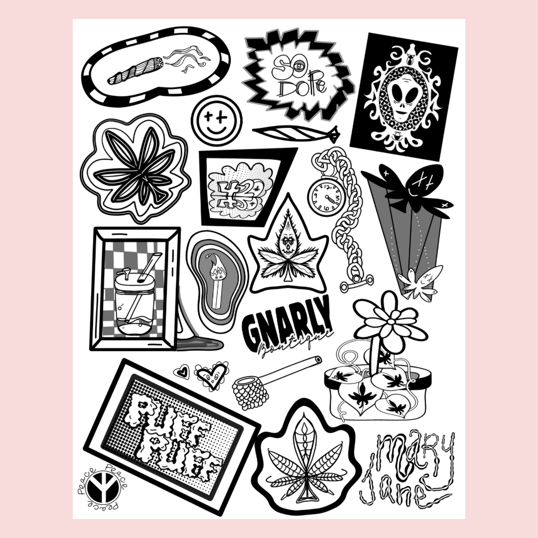 Free 420 Coloring Page
