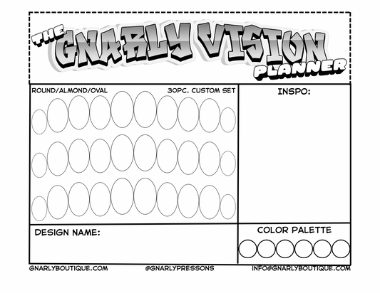 Gnarly Vision Nail Planner (NEW Design)