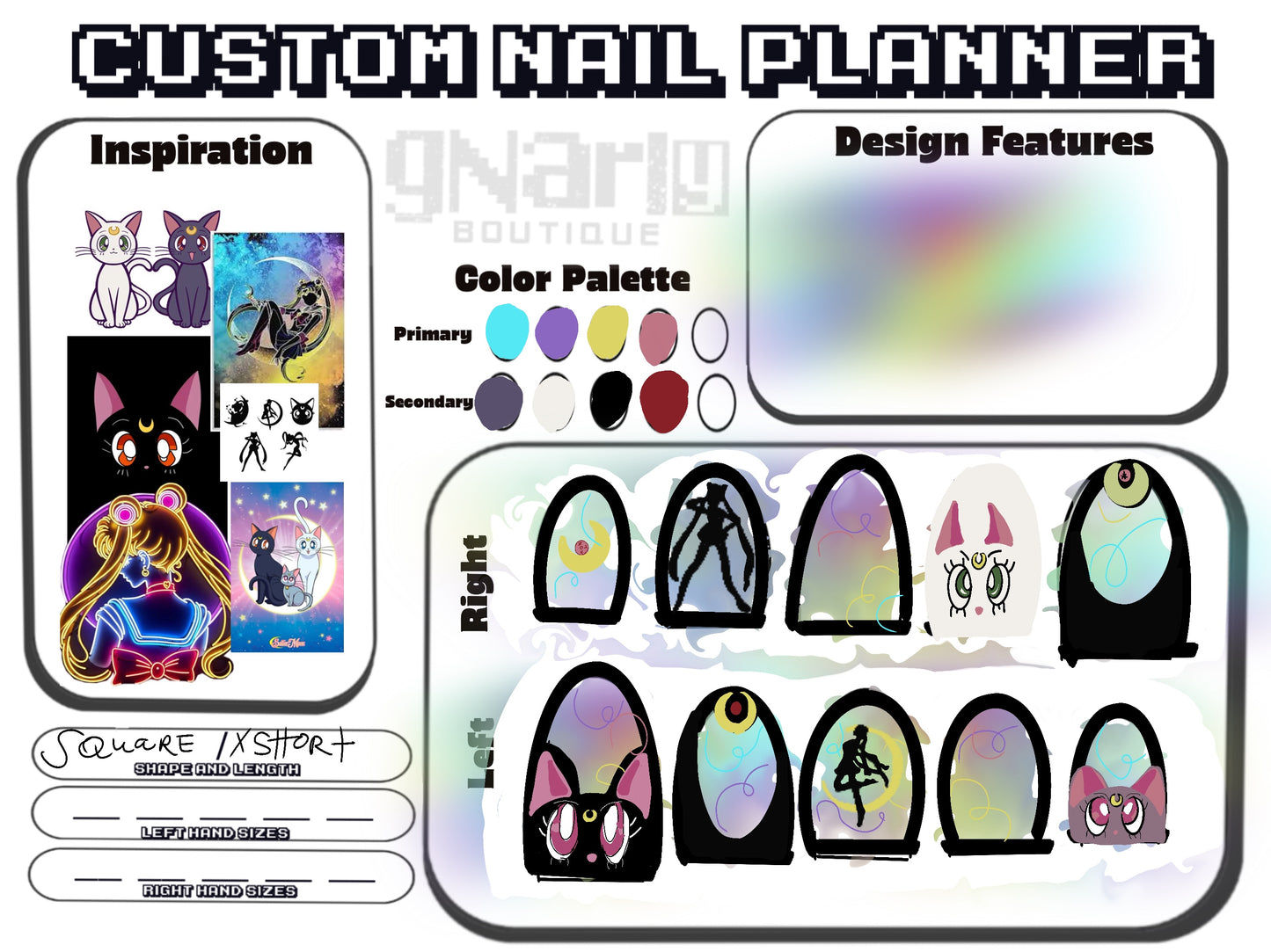 Gnarly Boutique Nail Planner