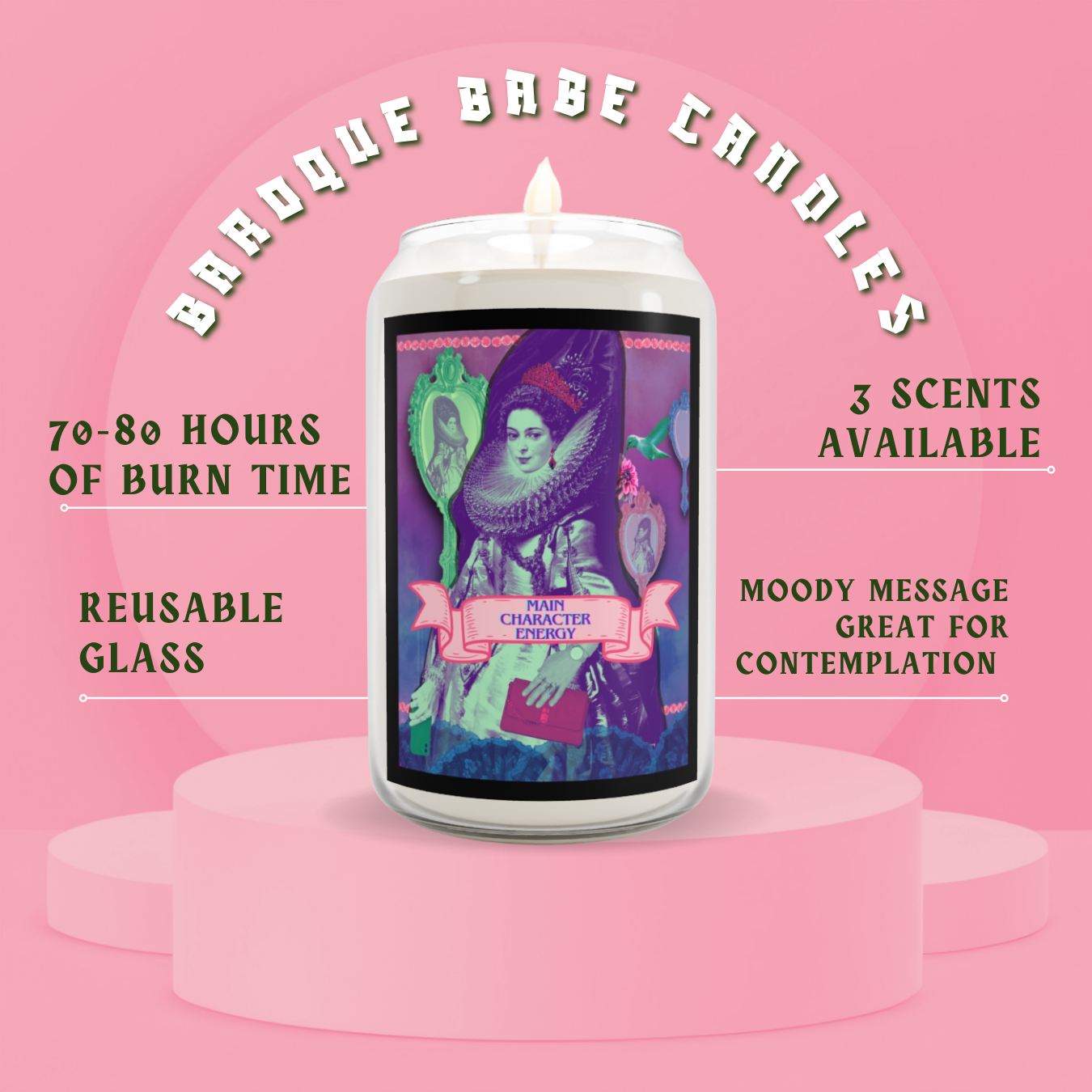 “Main Character Energy” Scented Candle - 13.75oz