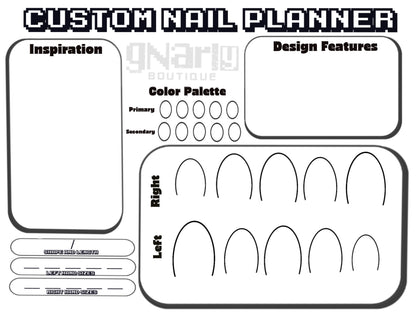 Gnarly Boutique Nail Planner