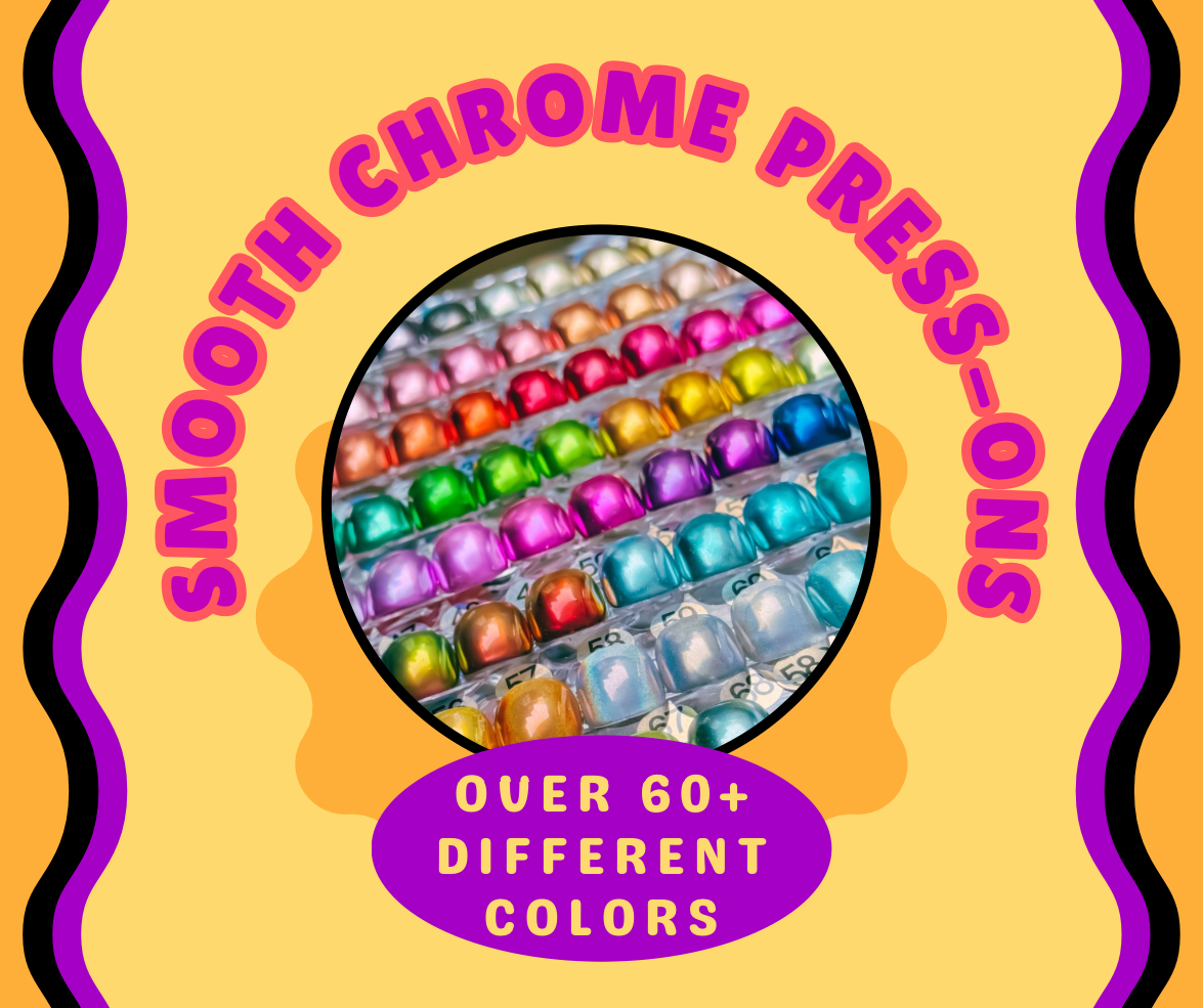 Smooth Chrome Press-on Nails