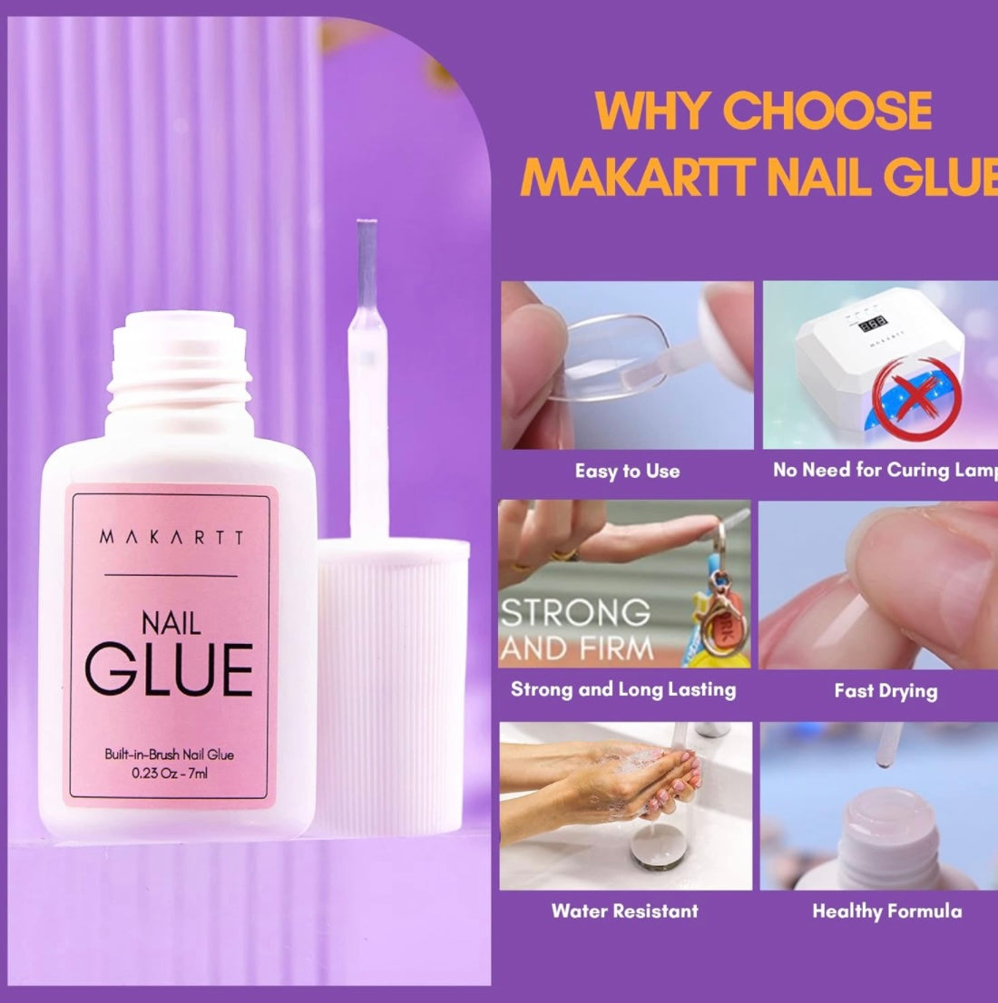 Makartt Brush On Glue and Remover Set